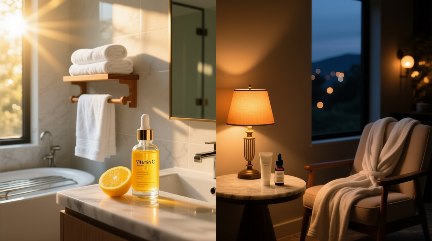 morning vs night skincare